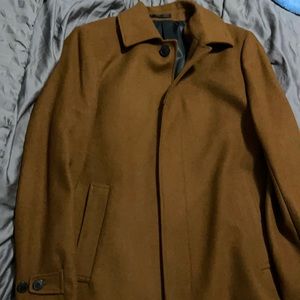 H&M brown overcoat (40R) NEW wool